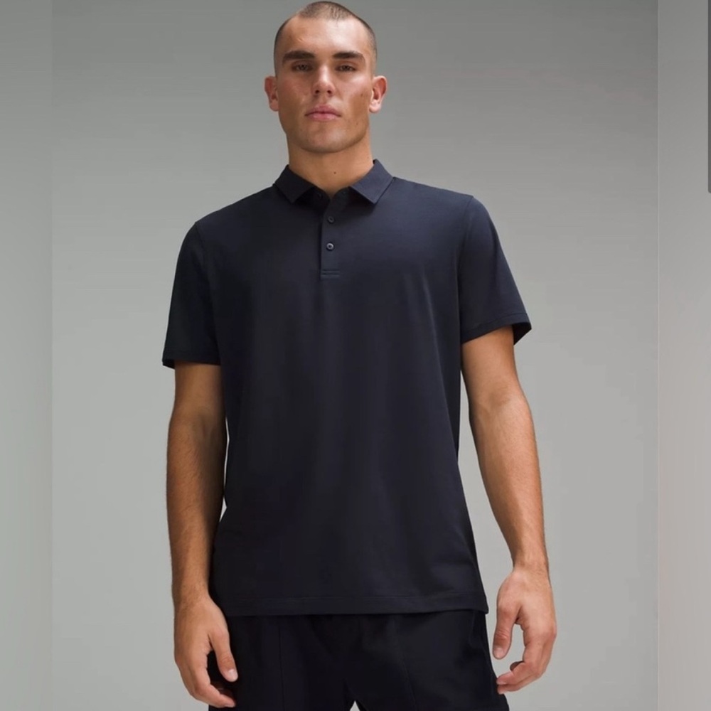 Lululemon Navy Evolution Short Sleeve Polo Shirt NWT